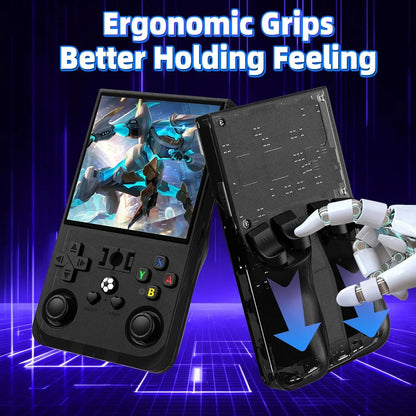 Retro MAX Handheld Console with 4.0 Inch Eye Protection HD IPS Screen, 18000+ Games and Protection Case