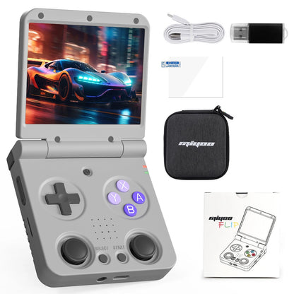Gray Miyoo Flip V2 3.5 inch IPS handheld console