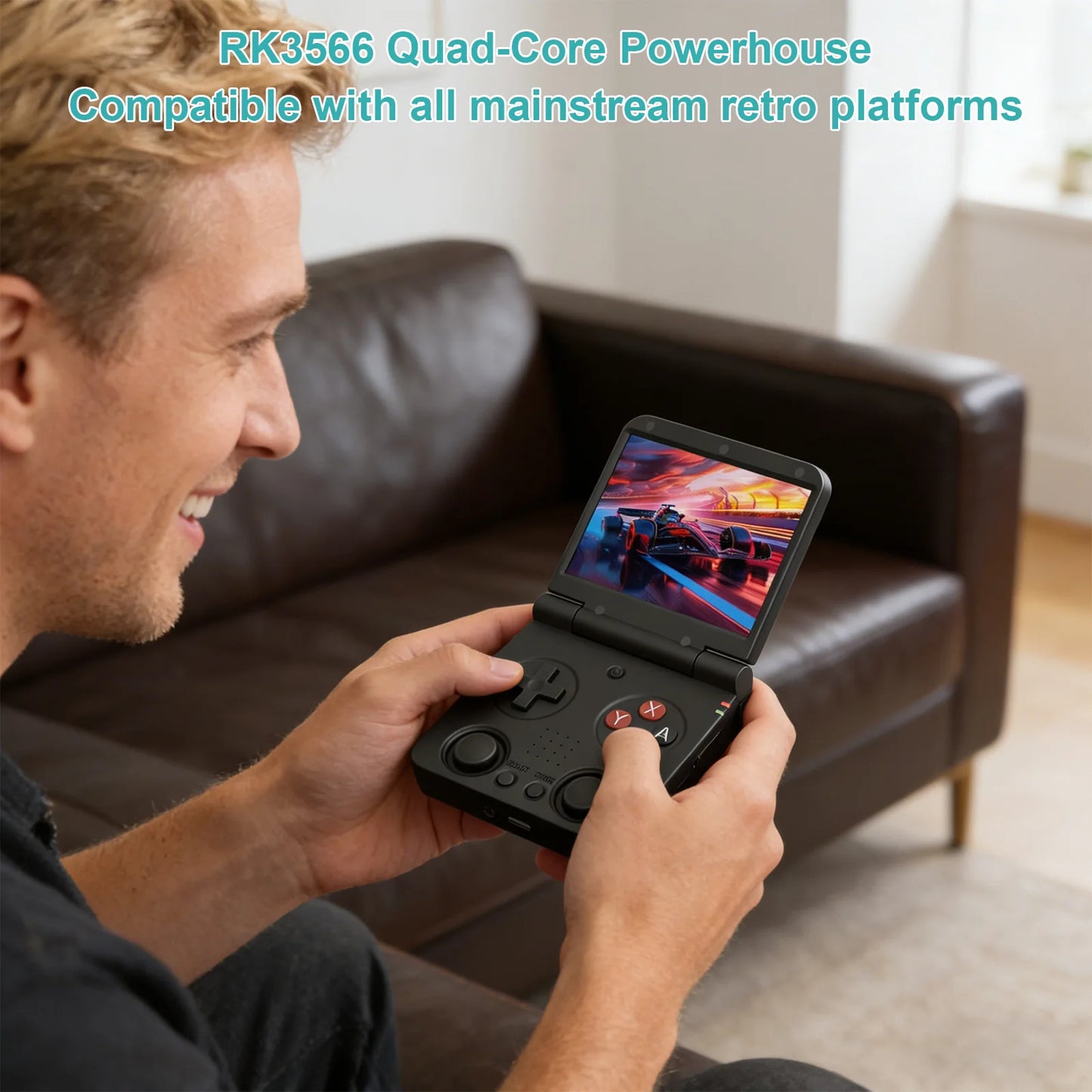 Miyoo Flip V2 compact flip gaming console