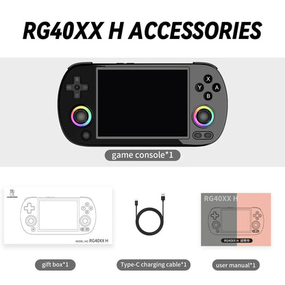 Black Anbernic RG40XX H retro handheld console in Pakistan