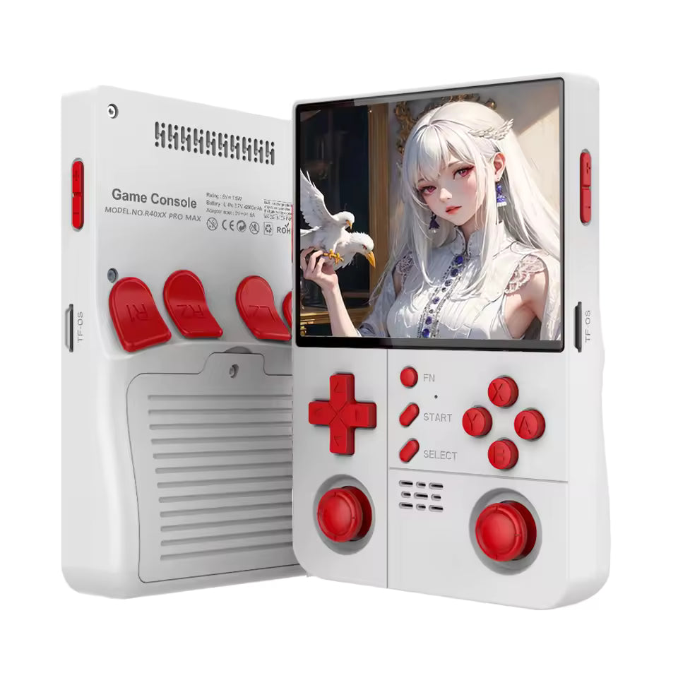 Retro R40XX PRO MAX Handheld with 4.2 Inch Eye Protection HD IPS Screen, 18400+ Games, Built-in Wi-Fi, 4500 mAh Battery