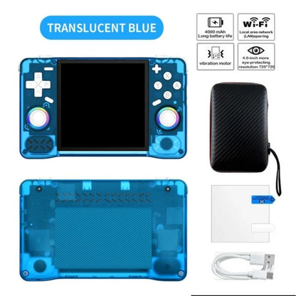 Retro Super MAX Handheld with 4 Inch Eye Protection HD IPS Screen, 18500+ Games, Built-in Wi-Fi & Vibration with Protection Case