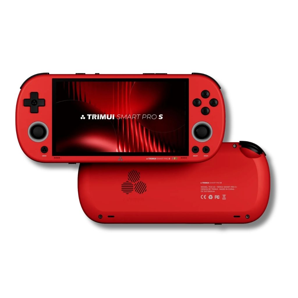 Red Trimui Smart Pro S retro handheld console in Pakistan