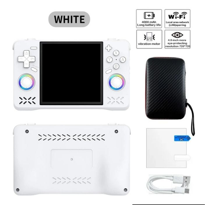 Retro Super MAX Handheld with 4 Inch Eye Protection HD IPS Screen, 18500+ Games, Built-in Wi-Fi & Vibration with Protection Case