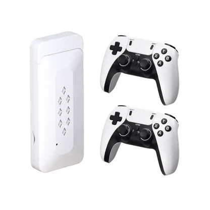 Advanced 4K Plug & Play Game Stick with Two Wireless Controllers with 38000+ Games Tekken 5,6, GTA, Cricket, WWF, Spiderman 2